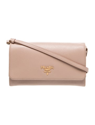 Saffiano Lux Leather Crossbody Bag