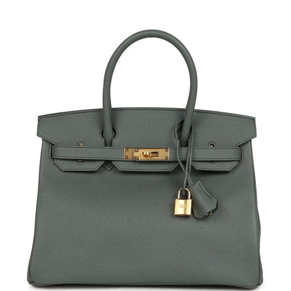 Hermes Hermes Birkin 30 Vert Amande Epsom Gold Hardware
