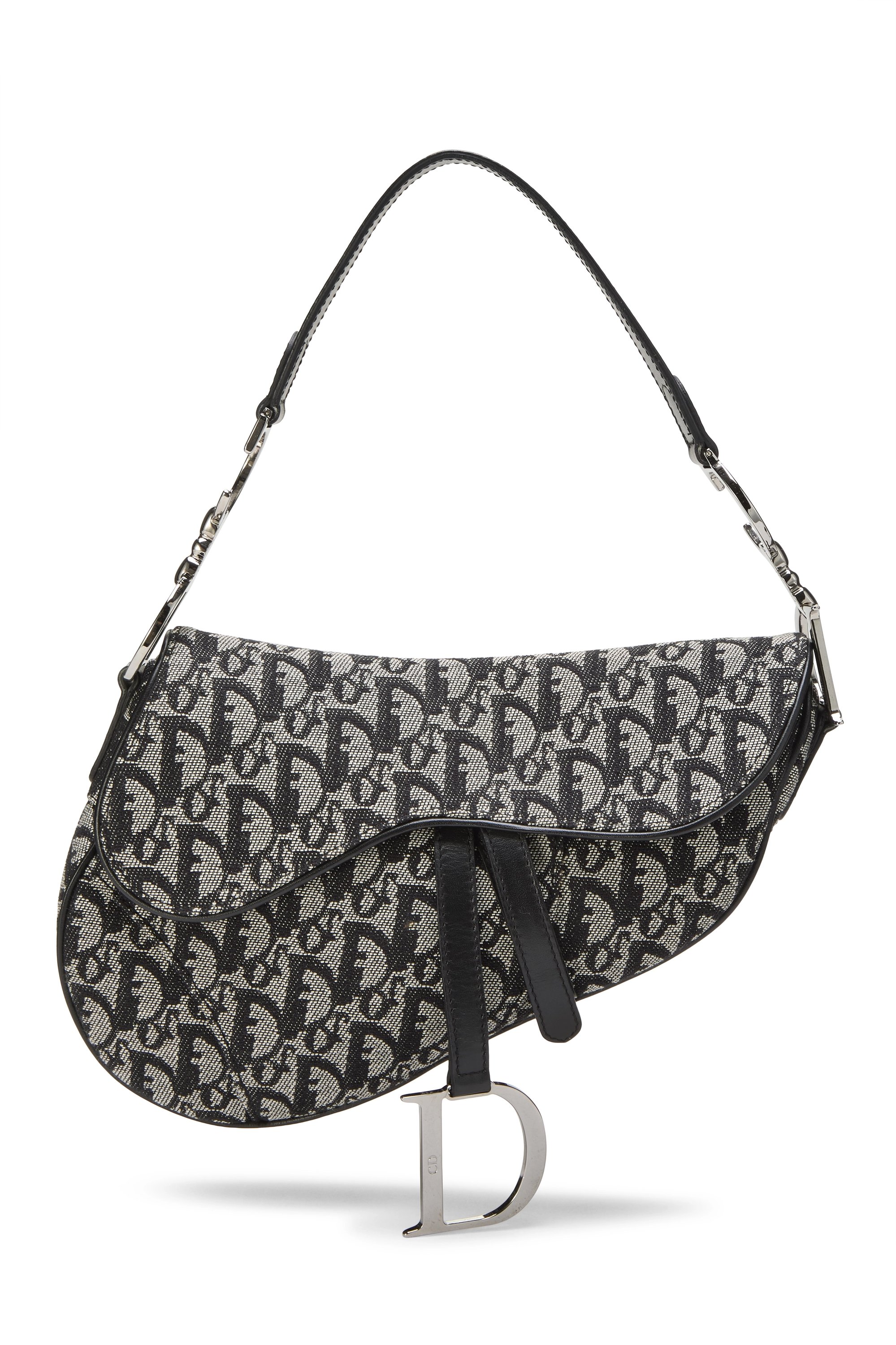 Black Trotter Canvas Saddle Bag