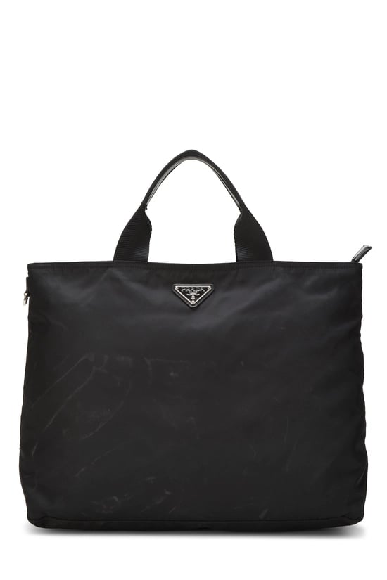 Black Nylon Convertible Tote