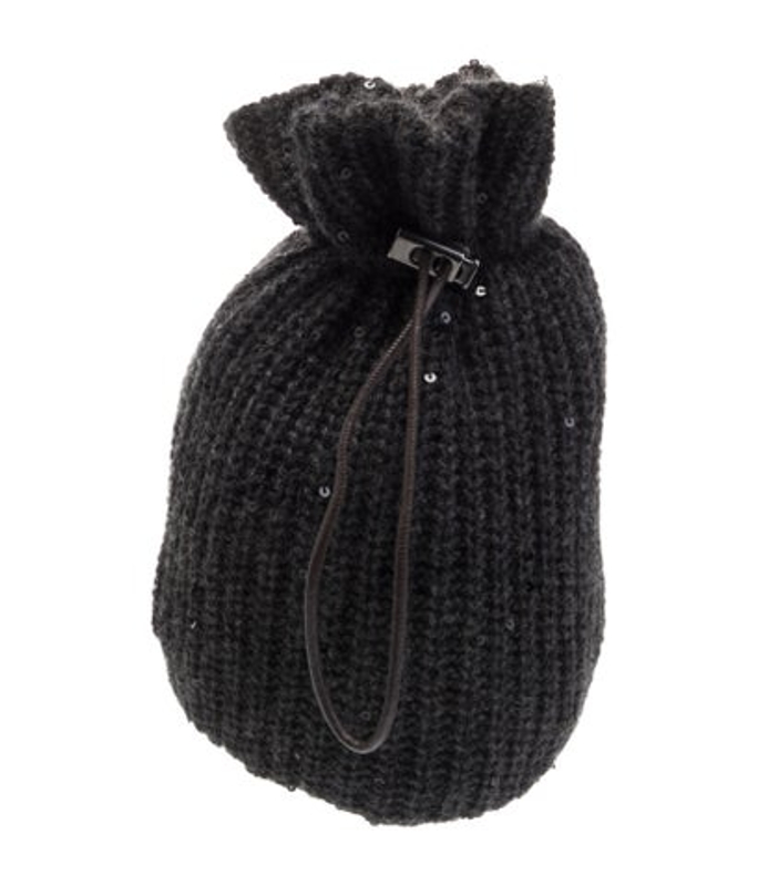 Brunello Cucinelli Cucinelli Wool Evening Bag W Tags