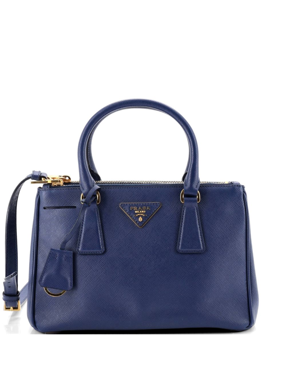 Prada Double Zip Lux Saffiano Leather Small tote bag