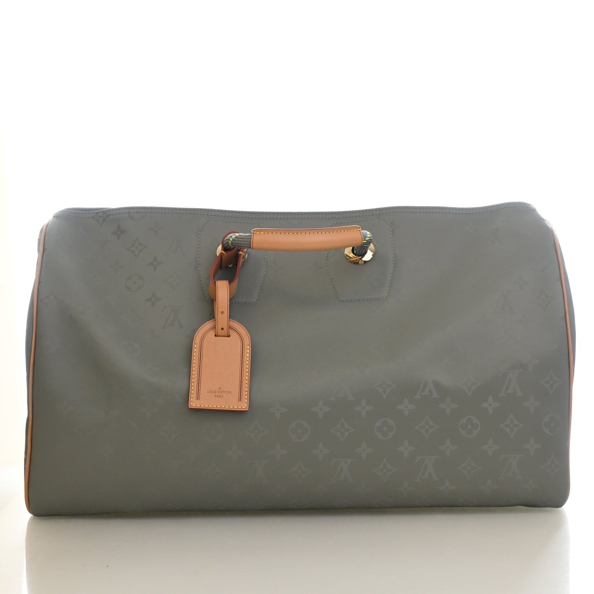 Louis Vuitton Monogram Titanium Keepall Bandouliere 50