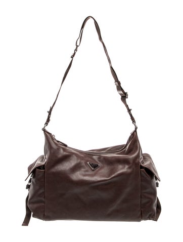 Enameled Metal Triangle Hobo