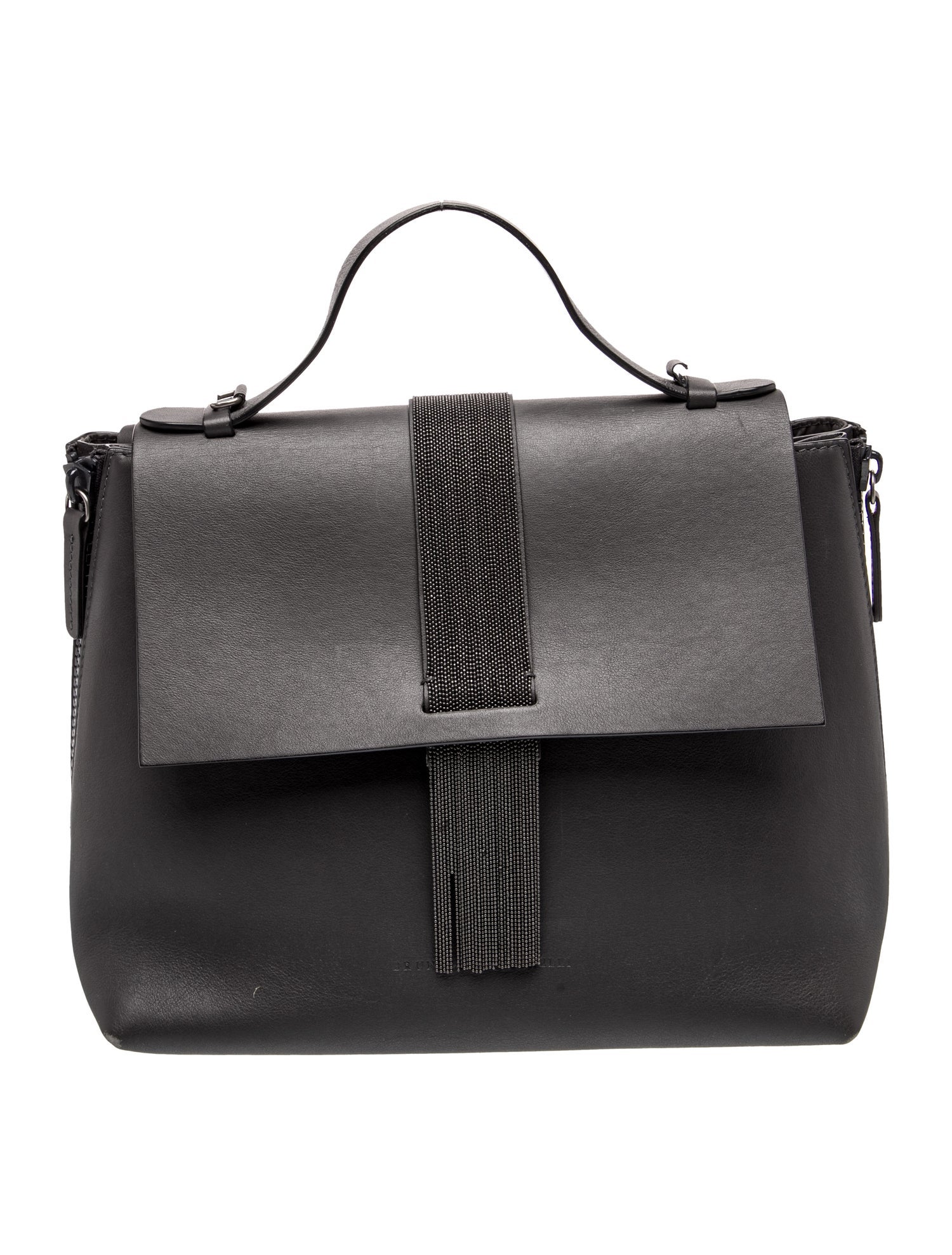 Leather Top Handle Bag
