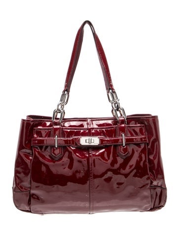 Patent Leather Top Handle Bag