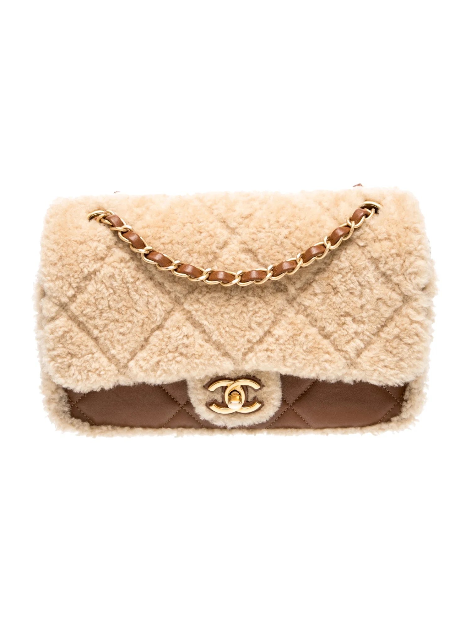2024 Medium Shearling Flap Bag