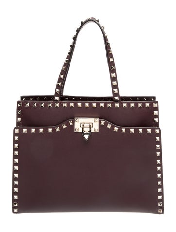 Rockstud Top Handle Bag