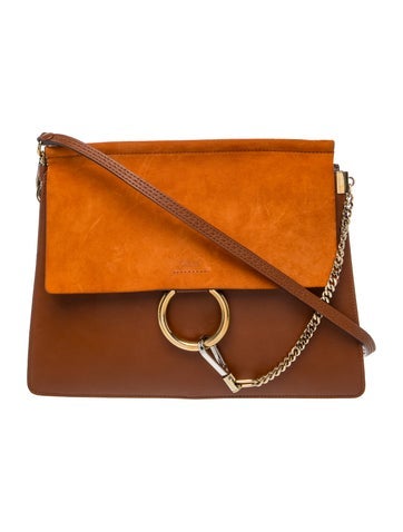 Leather Chloe Faye Shoulder Bag Medium