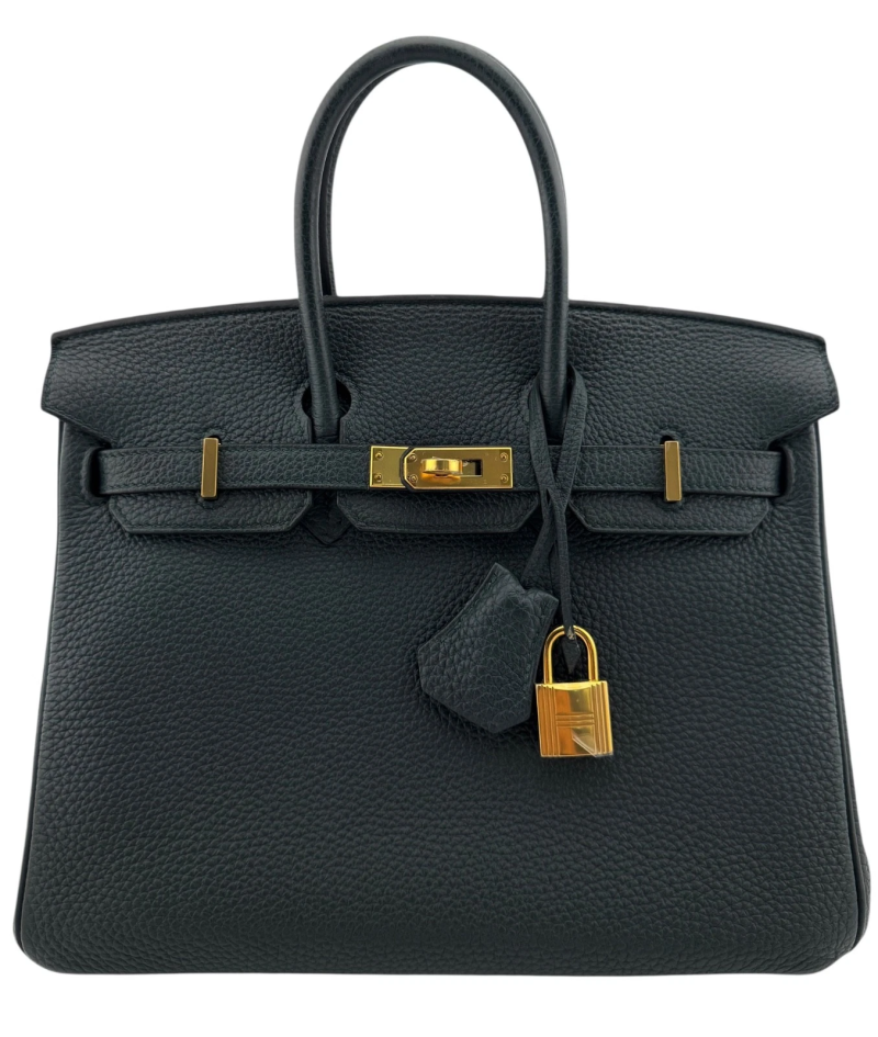 Hermes Vert Cypress Togo Birkin 25 Gold Hardware, 2018