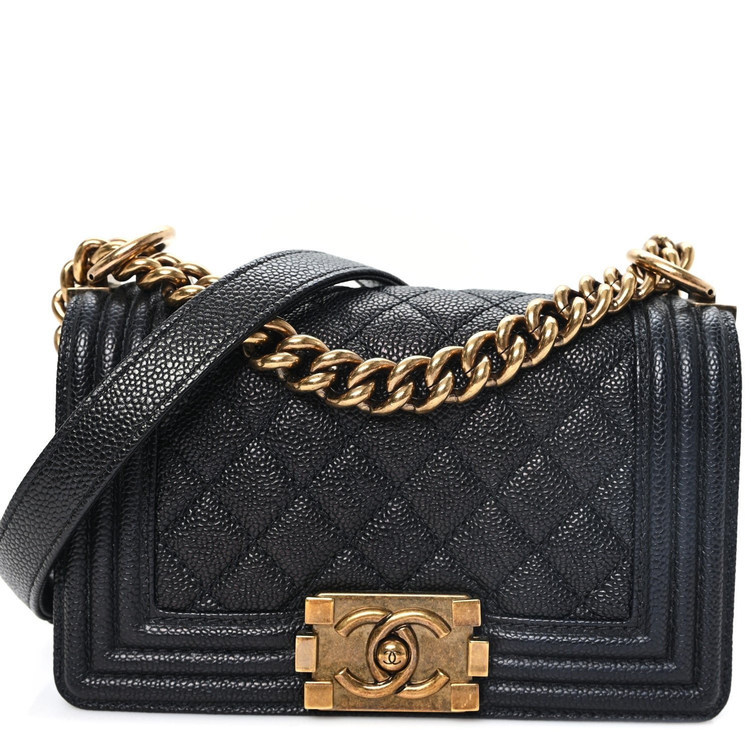 Chanel Caviar Quilted Small Boy Flap Black