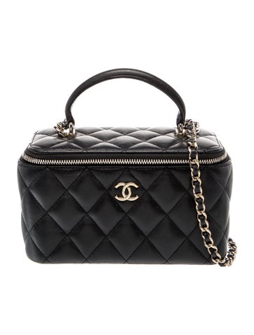 Small Top Handle Vanity Case w/ Chain