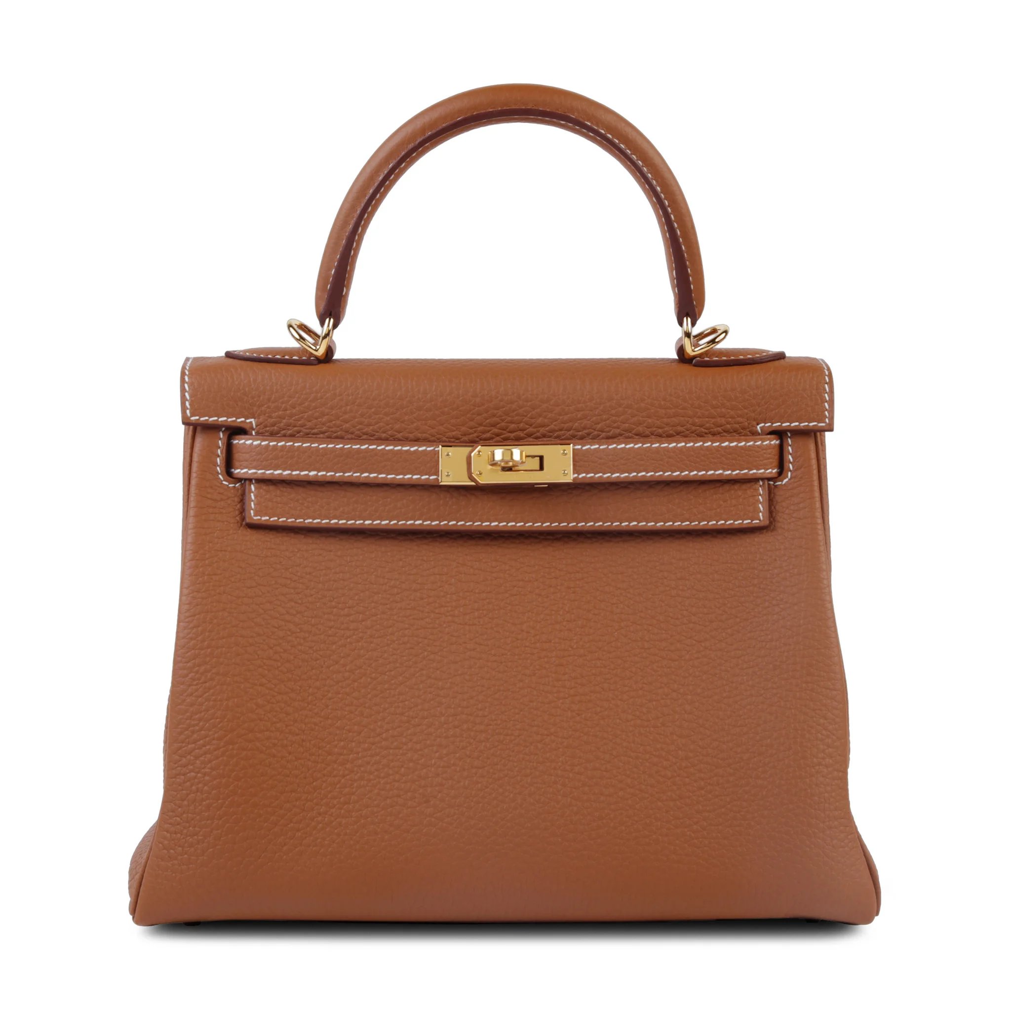 Unused ( Rank NS ) HERMÈS Kelly 25 Gold (37) Togo Gold hardware W (2024)