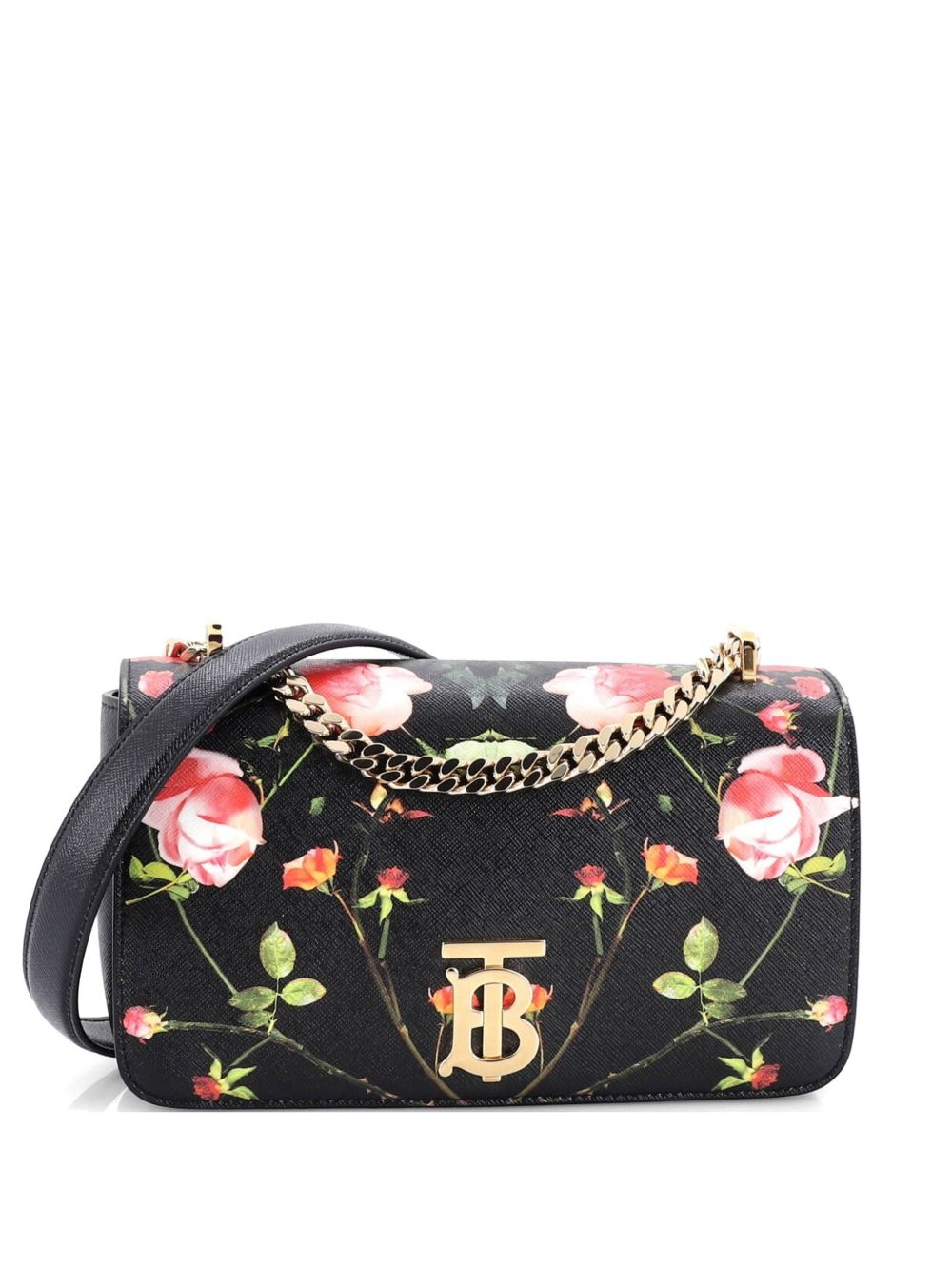 Burberry TB Flap Chain Bag Printed Leather Mini shoulder bag