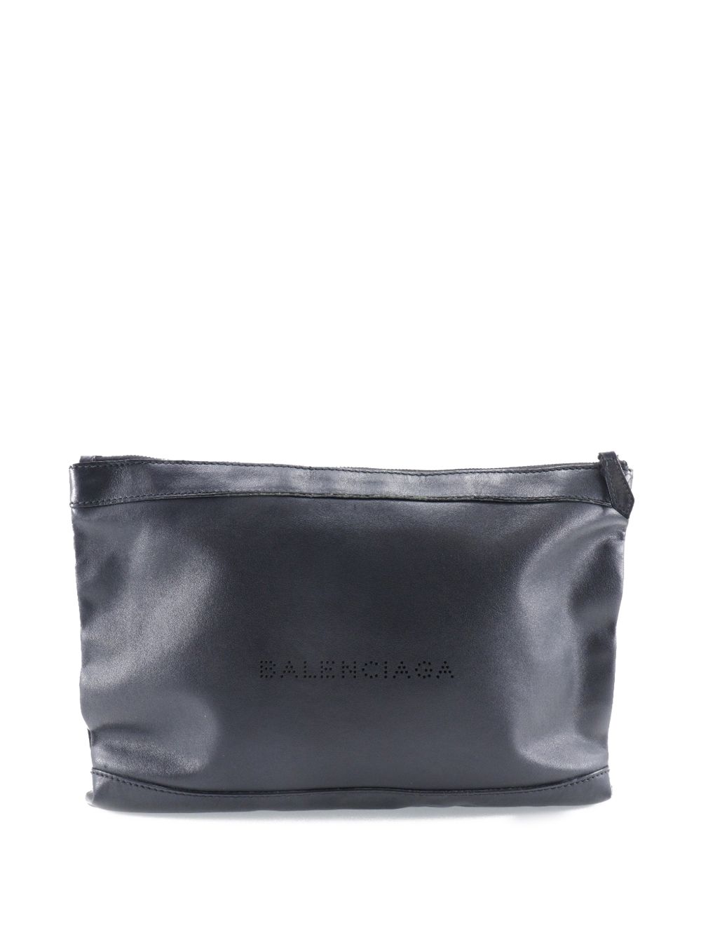 Balenciaga 2010-2026 Leather Navy Clip M clutch bag