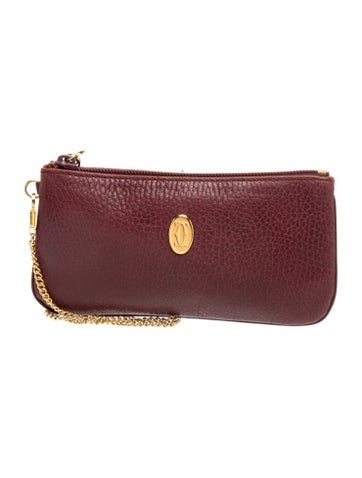 Cartier Leather Chain Pochette Mini Vintage