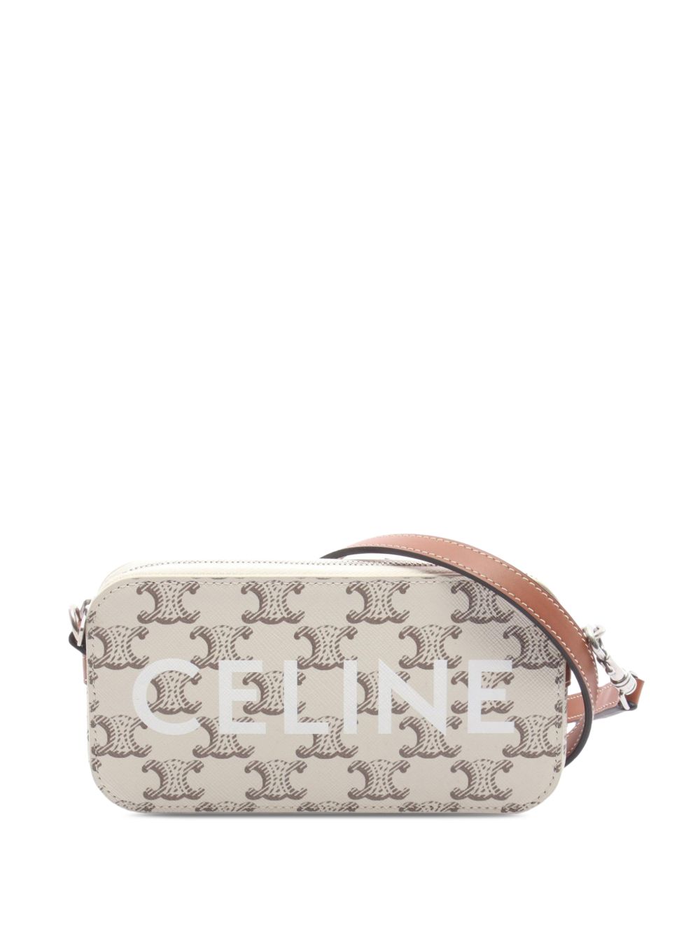 2021-2026 Triomphe Coated Canvas Logo Horizontal Pouch crossbody bag