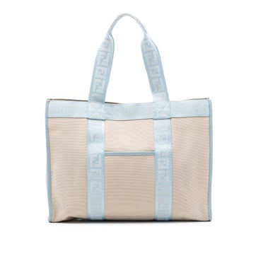 Zucca Trimmed Canvas Tote