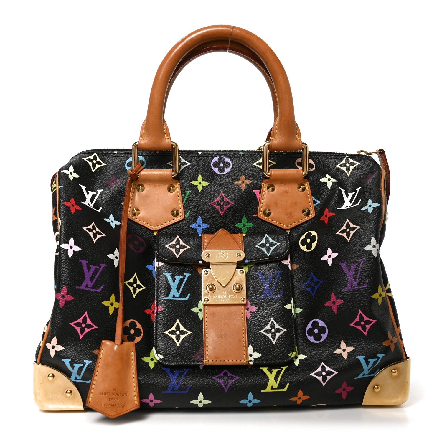 Louis Vuitton Monogram Multicolor Speedy 30 Black