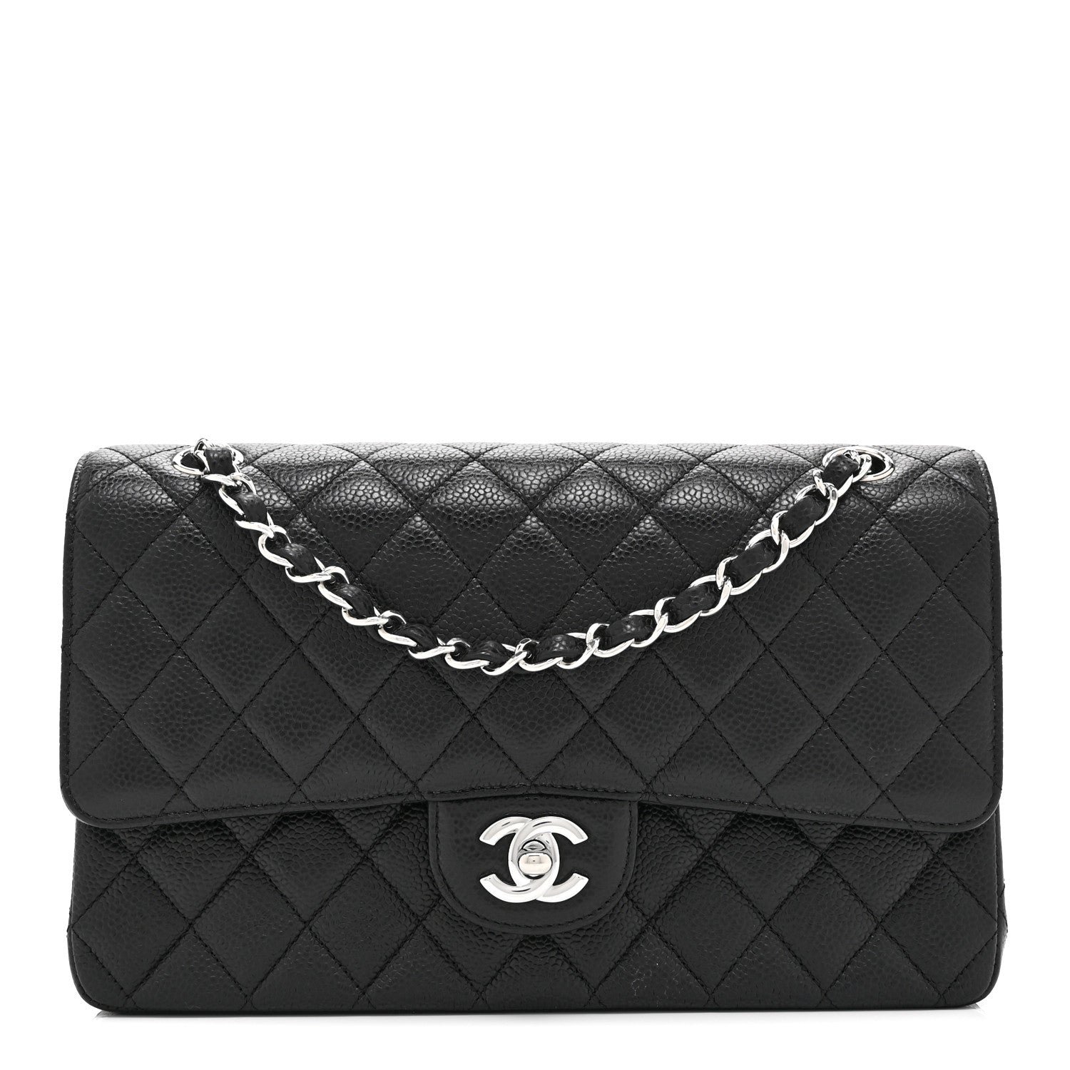 Chanel Caviar Quilted Medium Double Flap Black
