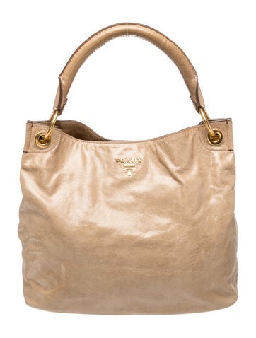Vitello Shine Leather Shoulder Bag