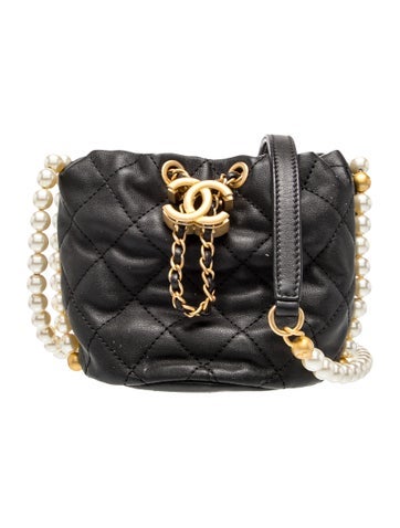 Mini About Pearls Bucket Bag