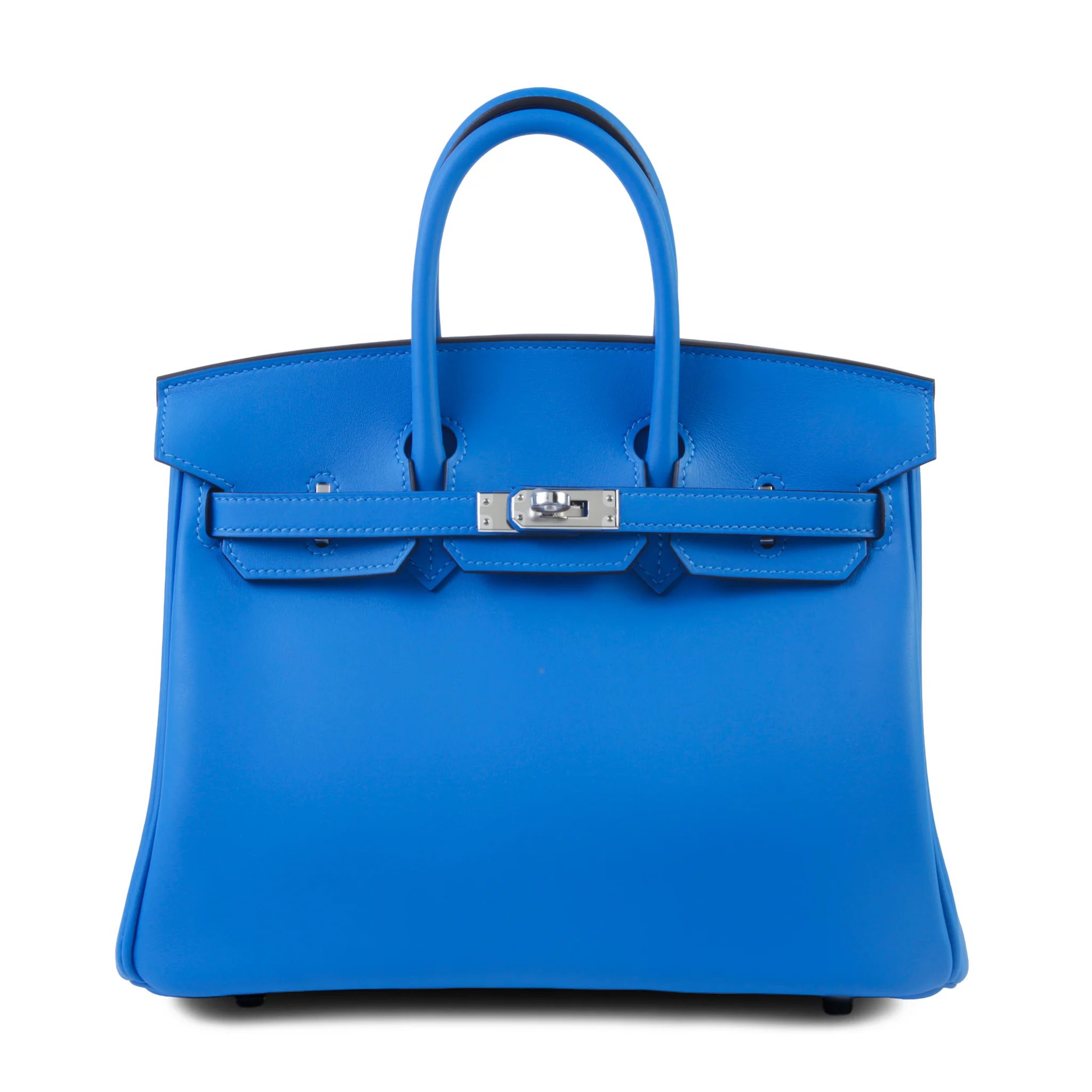 Hermes Brand New ( Rank N ) HERMÈS Birkin 25 Bleu Hydra (T7) Swift Palladium hardware G (2026)