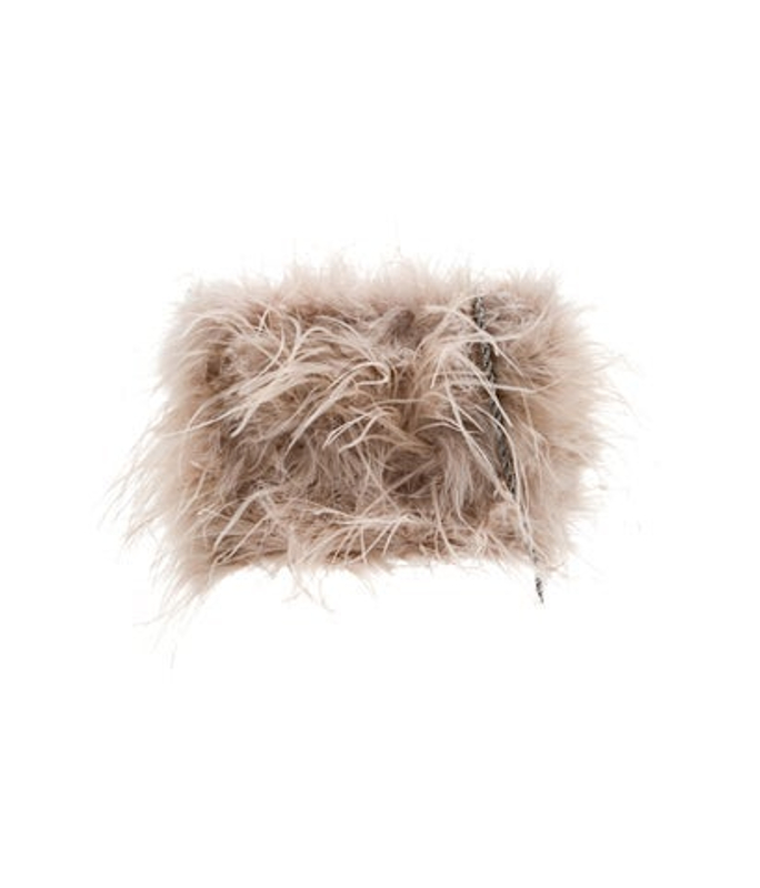 Loeffler Randall Randall Ostrich Feather Evening Bag W Tags