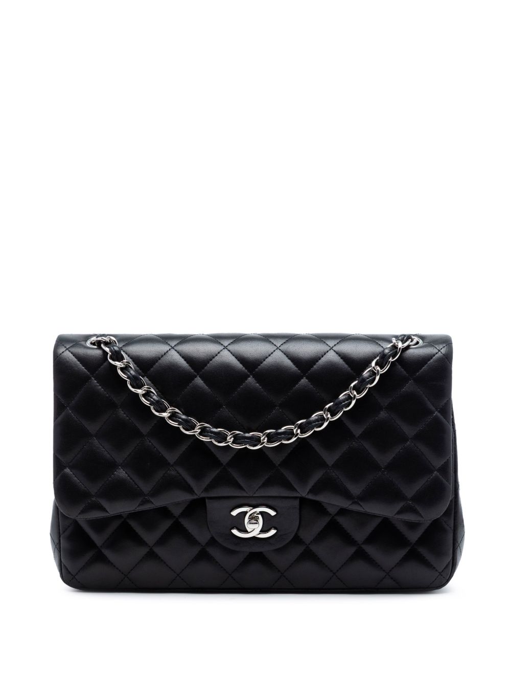 2010-2011 Jumbo Classic Lambskin Double Flap shoulder bag
