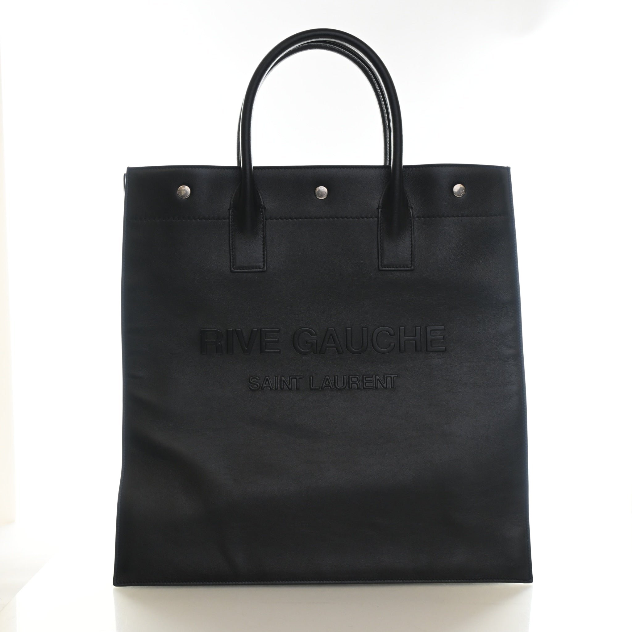 Saint Laurent Calfskin Rive Gauche Tote