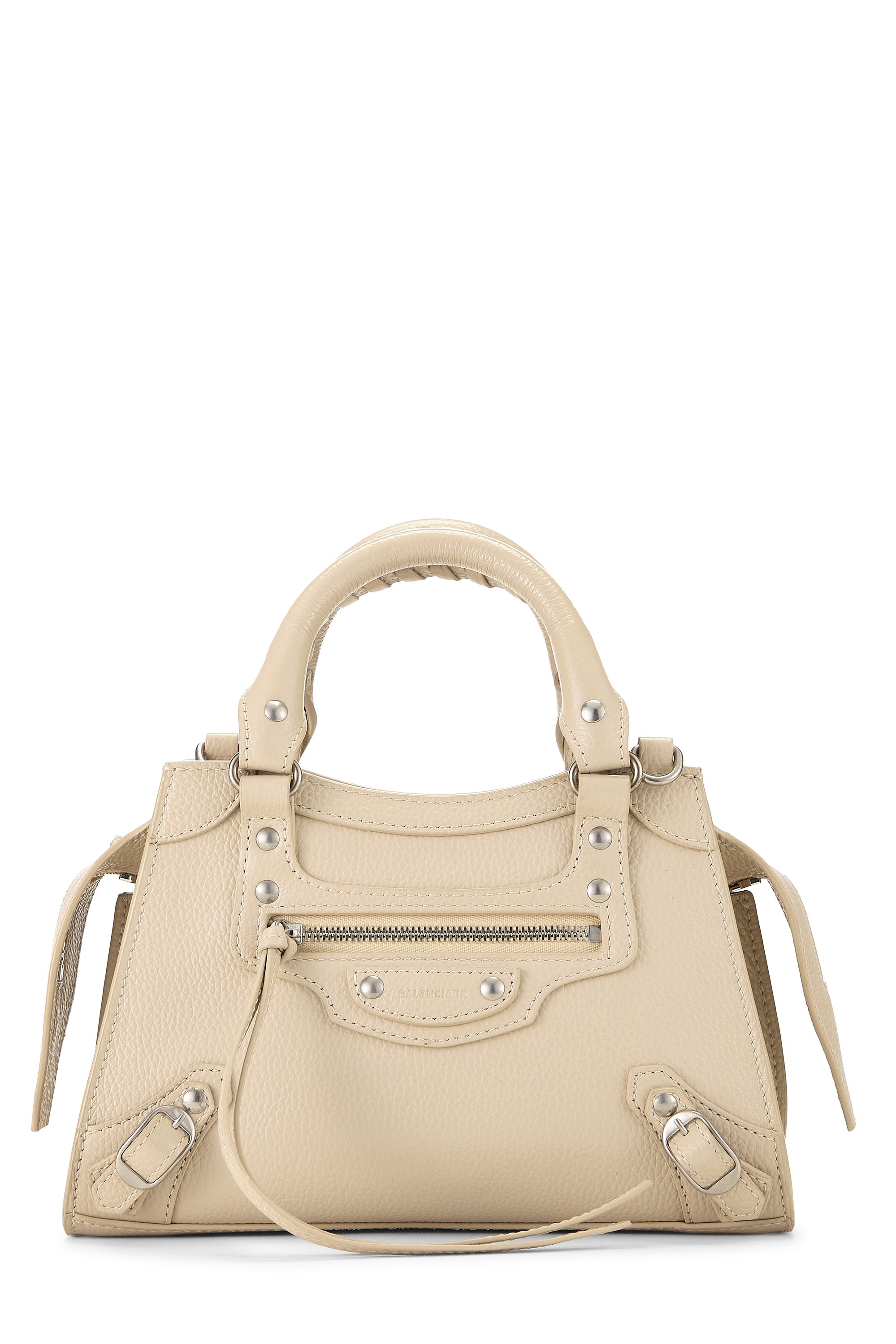 Balenciaga Beige Calfskin Neo Classic City Mini