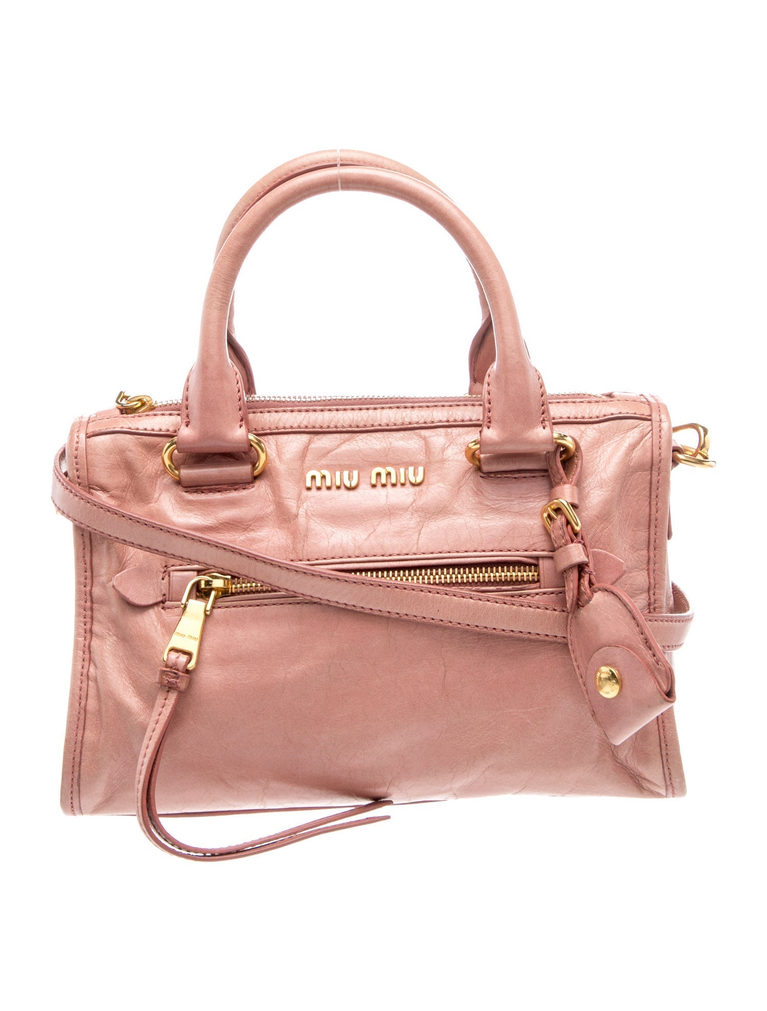 Leather Top Handle Bag