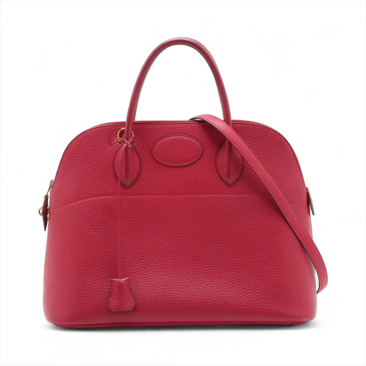 Hermès Bolido 37 Fjord Rouge vif Gold Metal Fittings
