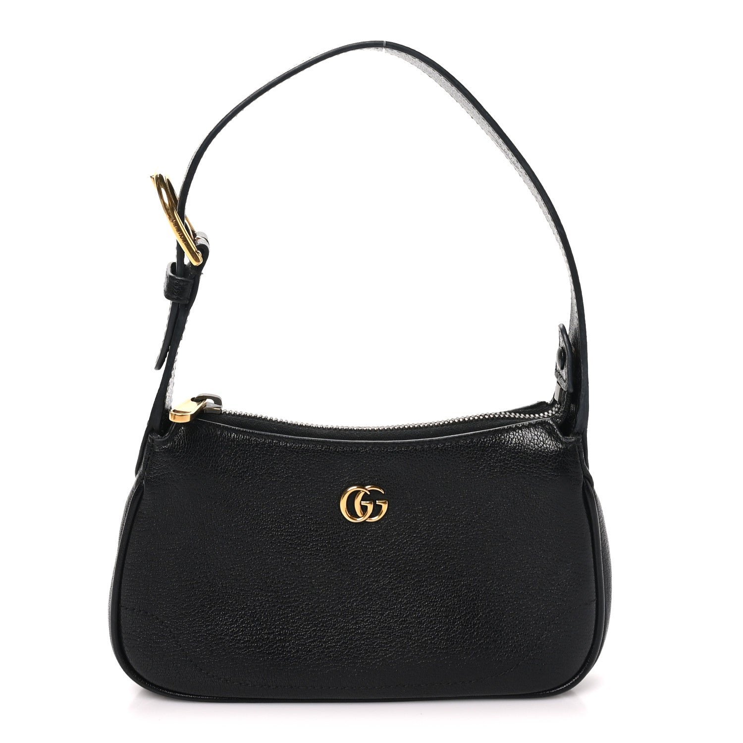 Gucci Goatskin Mini Aphrodite Shoulder Bag Black