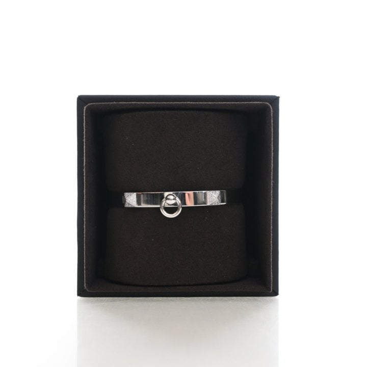 Hermes Small Model Diamond Collier De Chien Bangle