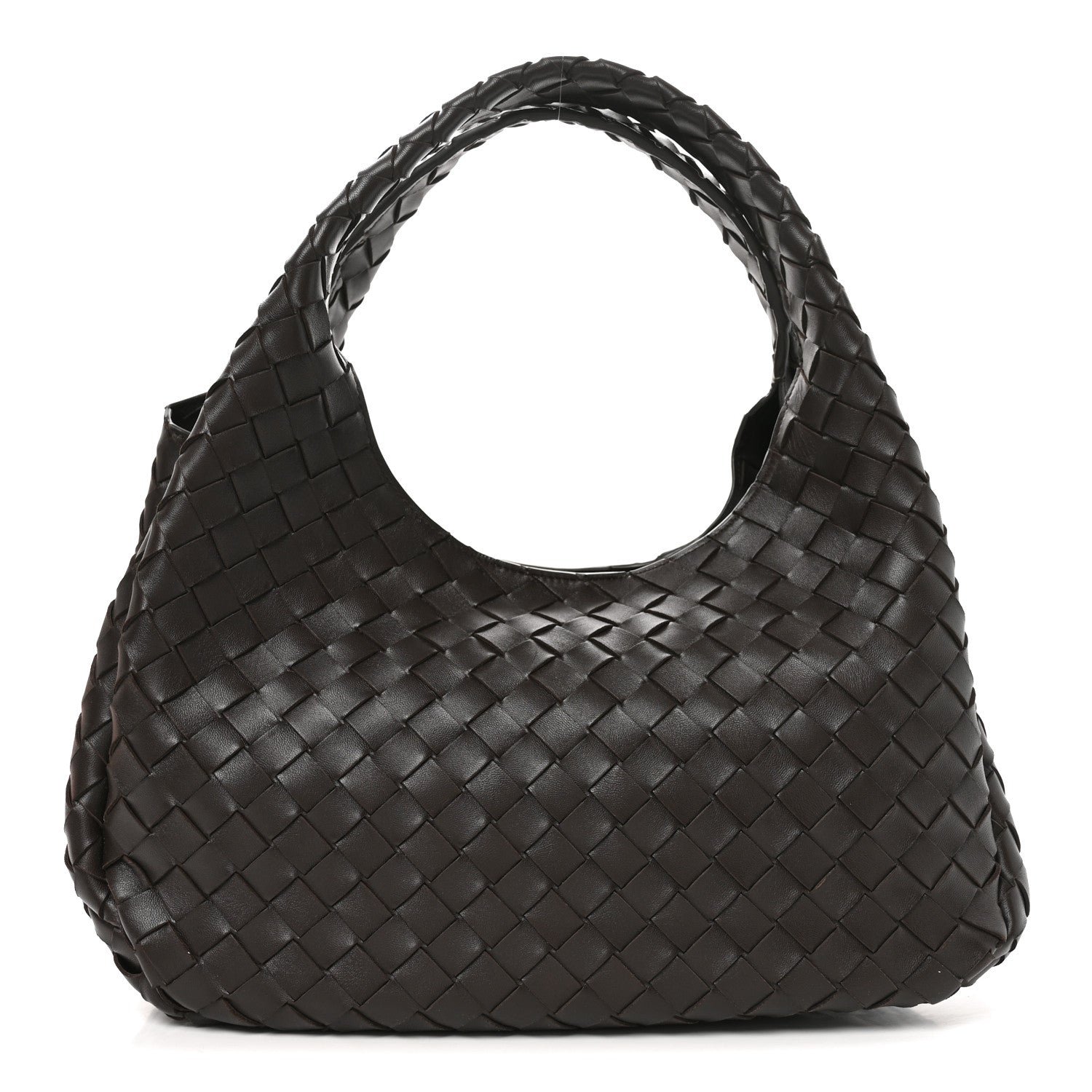 Bottega Veneta Nappa Intrecciato Medium Campana Shoulder Bag Fondant