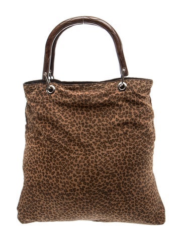 Leopard Print Handle Bag Tote