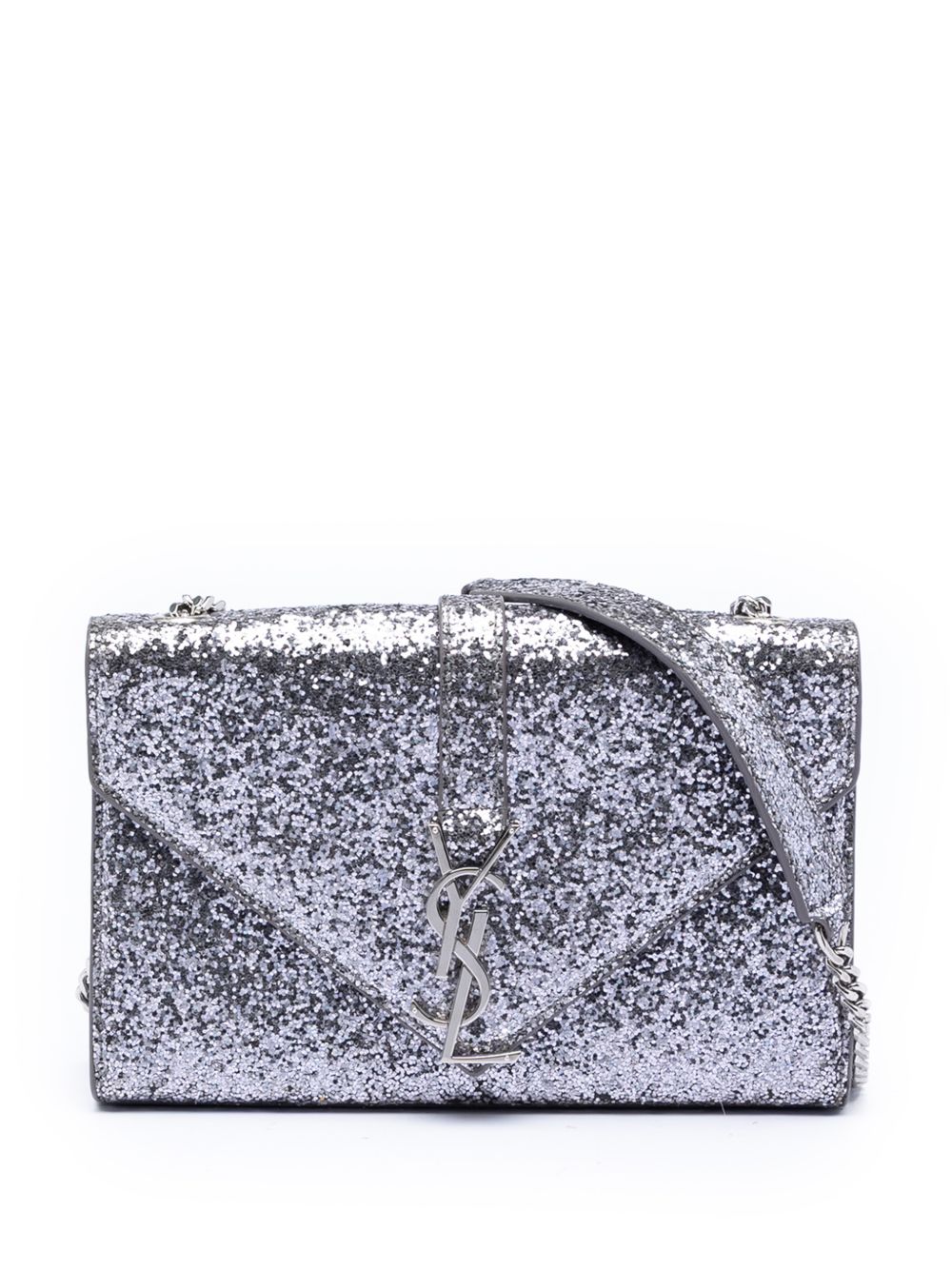 2010-2026 Glitter Galactica Leather Monogram Envelope Chain Wallet crossbody bag