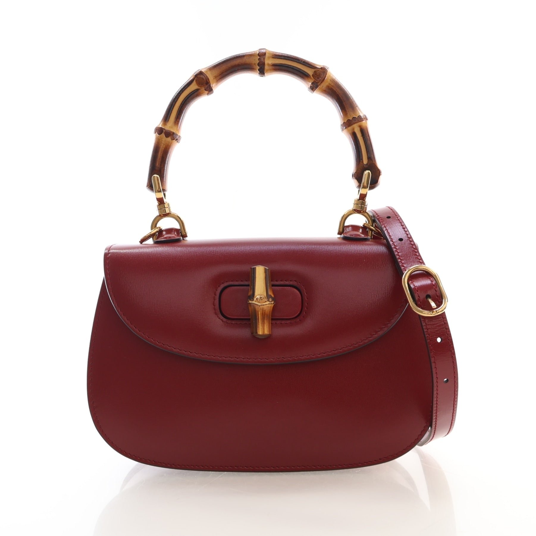 Gucci Small Calfskin Bamboo 1947 Bag