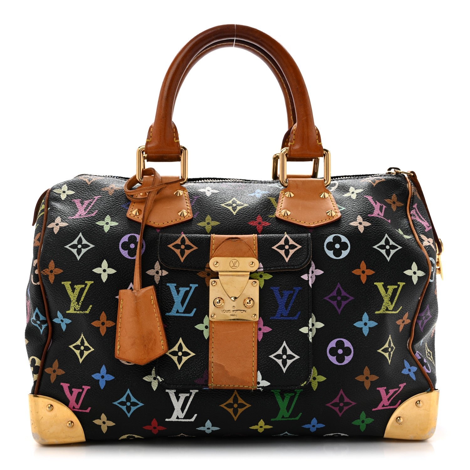 Louis Vuitton Monogram Multicolor Speedy 30 Black