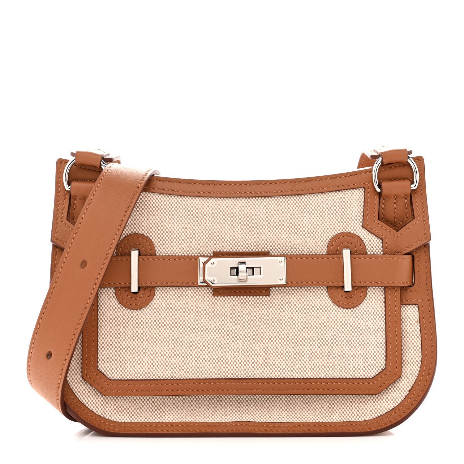 Hermes Toile Swift Mini Jypsiere Ecru Beige Gold