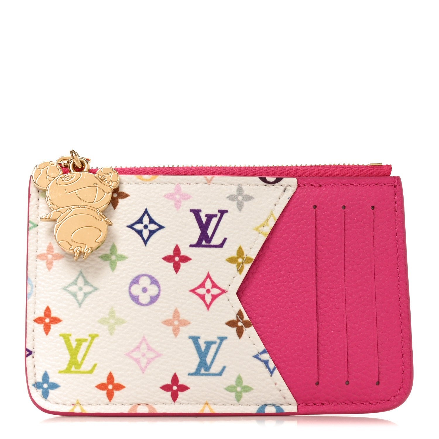 Louis Vuitton LV X TM Monogram Romy Card Holder Kawaii Pink