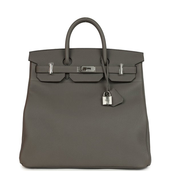 Hermes Hermes HAC Birkin 40 Etain Togo Palladium Hardware