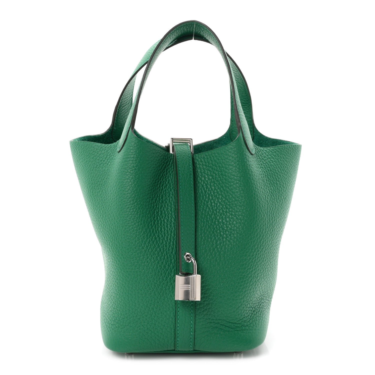 Hermes Taurillon Clemence Picotin Lock 18 PM Vert Vertigo