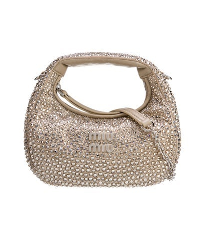 Miu Miu Miu Satin Raso Starlight Wander Hobo