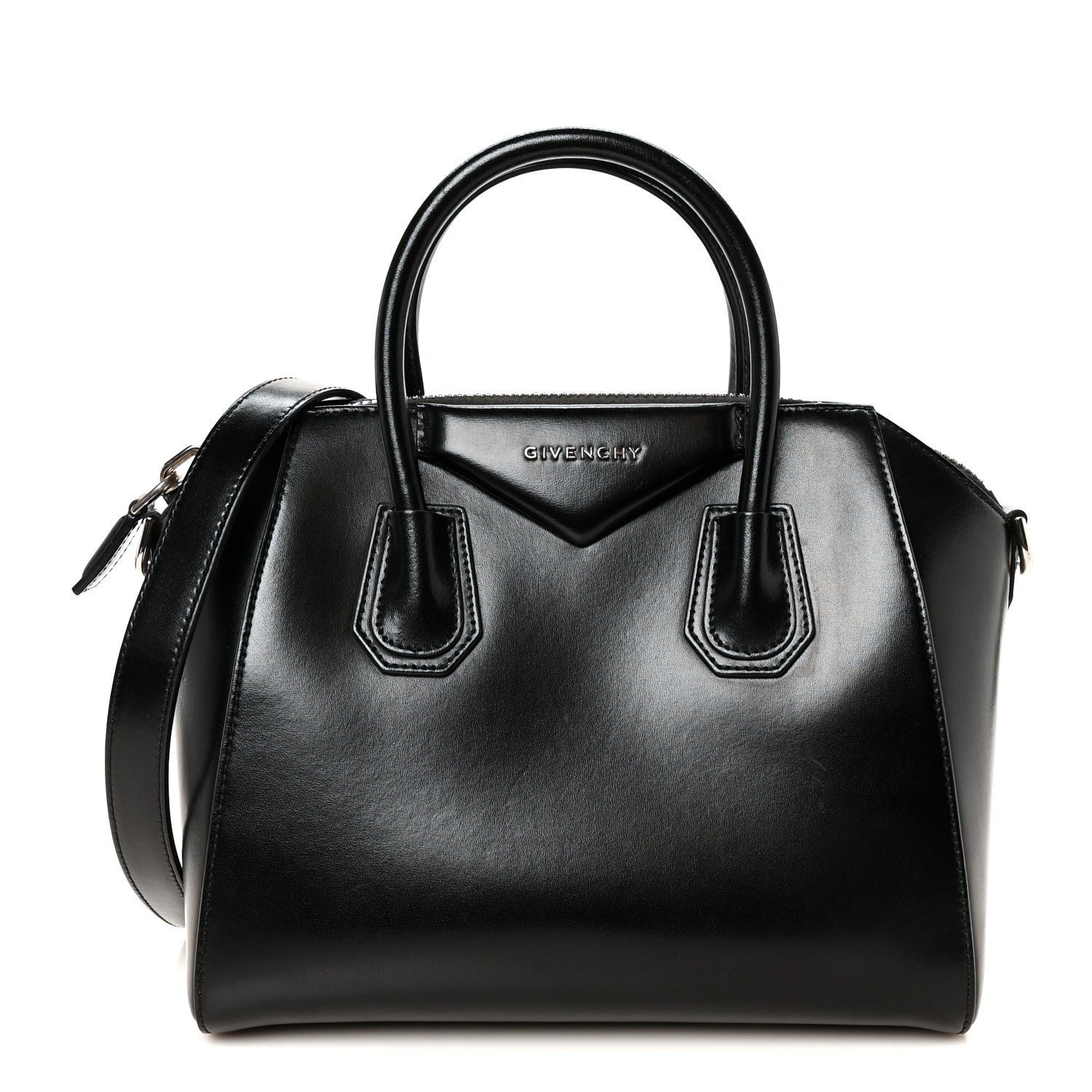 Givenchy Shiny Lord Calfskin Small Antigona Black