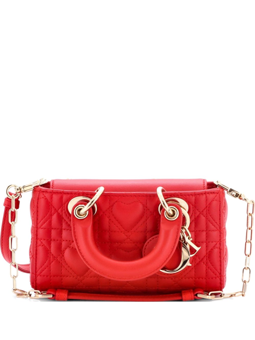 Dior Lady D-Joy Bag Heart Cannage Quilt Leather Micro satchel