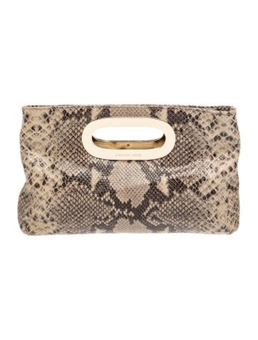 Embossed Leather Top Handle Bag