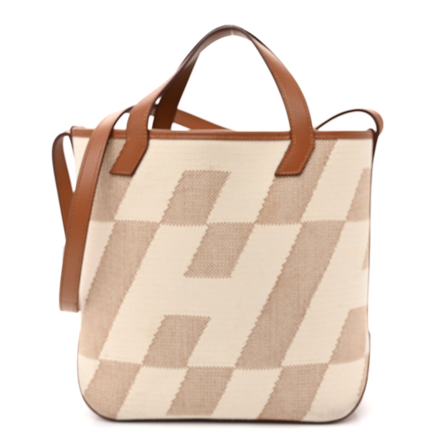 Hermes Swift Toile H Cabas H En Biais 27 Ecru Naturel Gold