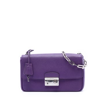 Saffiano Leather Sound Lock Crossbody